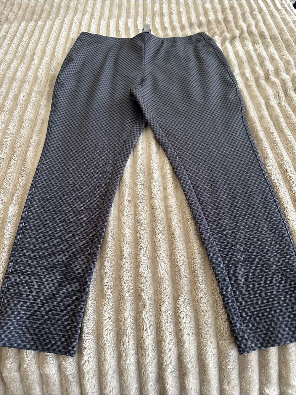 Womens Calvin Klein Grey Patterned Ankle Pull On Pants - XL - never worn